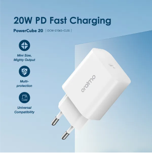 شاحن اورايمو ايفون oraimo Charger OCW-E106S+CL55 ( ضمان 12 شهر ) شاحن اورايمو ايفون oraimo Charger OCW-E106S+CL55 ( ضمان 12 شهر )