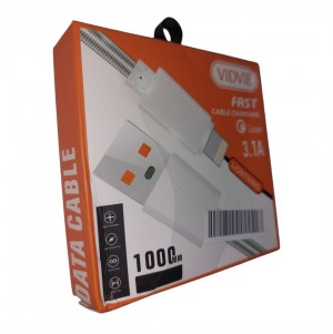 كابل ايفون VIDVIE LIGHTNING 3.01A كابل ايفون VIDVIE LIGHTNING 3.01A